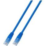  RJ45 Patch cable U/UTP, Cat. 6, PVC, CCA, blue (K8100BL.0,5)