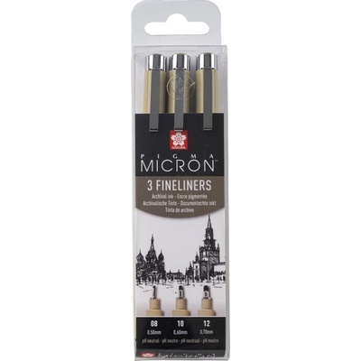 Technické linery SAKURA Pigma Micron, 3 ks LARGE