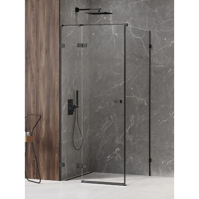 New Trendy Avexa Black sprchový kout 100x70 cm obdélníkový černá matný/průhledné sklo EXK-1584