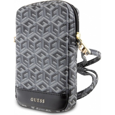 Guess PU G Cube Wallet Phone Bag Zipper čierne