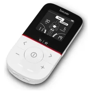 Beurer Масажор, Beurer EM 56 digital TENS/EMS unit, Pain therapy (TENS), Muscle stimulation (EMS), impulse massage, 4 electrodes, 2 adjustable channels, (10606_BEU)