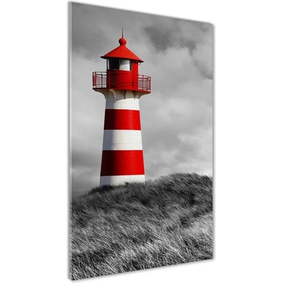 Vertikálny foto obraz sklenený Morský maják 50x100 cm