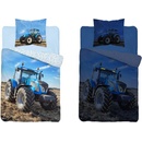 Detexpol Svietiace obliečky Traktor blue Bavlna 140x200 70x80
