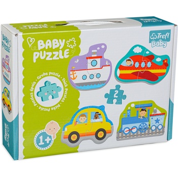 Trefl Бебешки пъзел Trefl 4 в 1 - Превозни средства (36075)