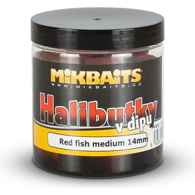 Mikbaits HALIBUTKY V DIPE 250ml 14mm Red fish