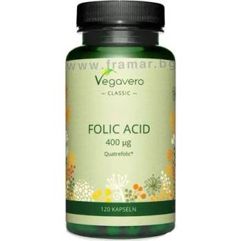 Vegavero Фолиева киселина (метил фолат) 400 g 120 капсули | Vegavero (VV-VITA-304)