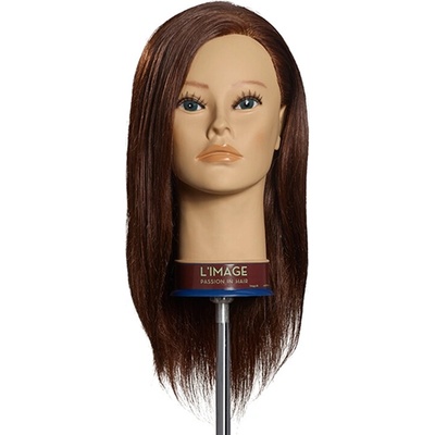 L´image Cvičná hlava tmavá blond Limage Nicola 35 cm