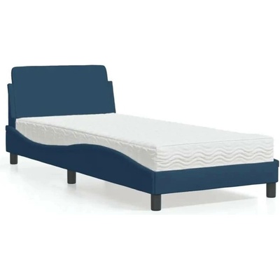 vidaXL 11461.3208330 Postel s matrací Dover modrá textil