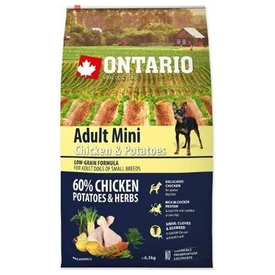 Ontario Adult Mini Chicken & Sweet Potatoes 2 x 6,5 kg