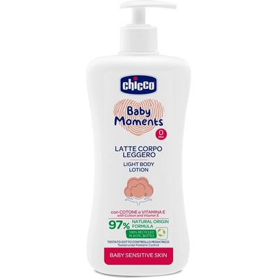 Chicco Baby Moments Sensitive нежно мляко за тяло 500ml