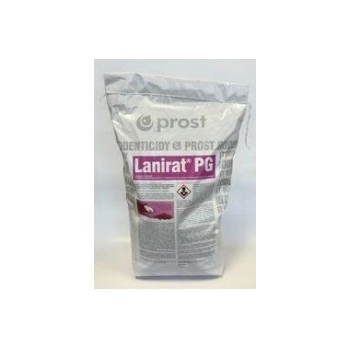 Lanirat Pg 5kg (deratizačních staniček, hubení hlodavců, náhodnému požití, ochranné rukavice, Parafinové bloky) Lanirat Pg 5kg