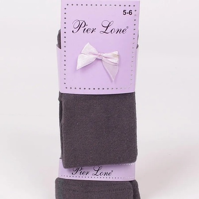 Детски памучен чорапогащник в тъмносив цвят