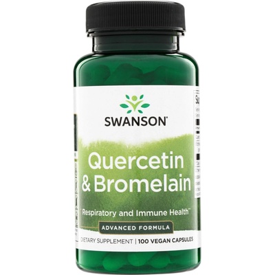 Swanson Kvercetin Quercetin a Bromelin 100 kapslí
