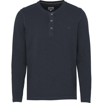 Camel Active tričko NOS HENLEY 1/1 ARM modrá