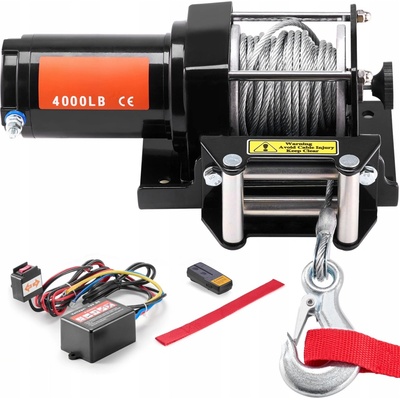 SucceBuy elektrický naviják 20 m tažná síla 1814 kg (4000 LBS) terénní naviják