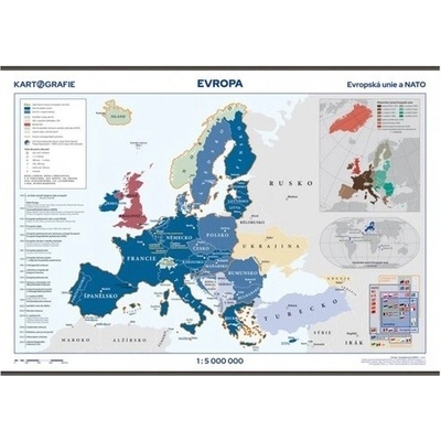 Evropská unie školní nástěnná mapa