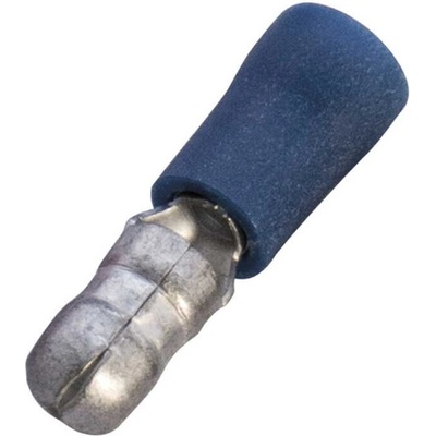 260448/10 Kolík kulatý lisovací Cu s PVC izolací 0,5 - 1 mm2, 5 mm modrá, SmallPack, Haupa