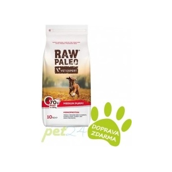 Vetexpert RAW PALEO BEEF Puppy Medium 10 KG