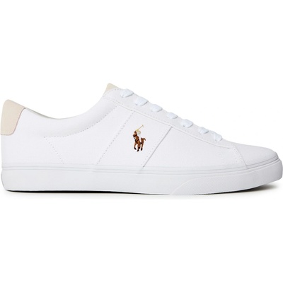 Ralph Lauren Маратонки POLO RALPH LAUREN Men's Sayer Canvas Low-Top Trainers - White 2WCF