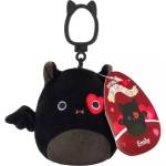 Jazwares Squishmallows: Emily черен плюшен прилеп-ключодържател, 9 см (SQCP00370)