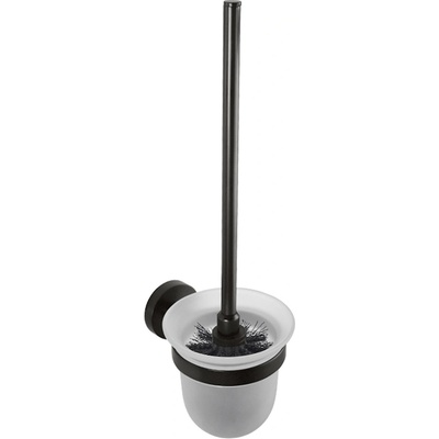 Hopa WC štetka miska sklo 95×360×140 mm Černá KDBE104113010