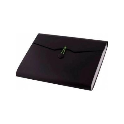 D. Rect Briefcase A4 12 compartments black D. RECT