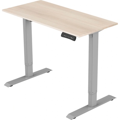 Delso Výškovo nastaviteľný stôl ADJUSTER PRO 60 x 140 cm agát / sivá