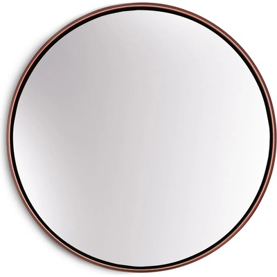 Casa Chic Fournier Стенно огледало с метална рамка, кръгло 58, 8 x 58, 8 см (EL-MIR-MET-60X60-ROS) (EL-MIR-MET-60X60-ROS)