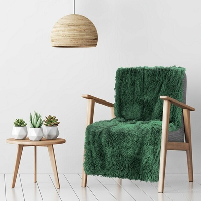 Takoy DESIGN 91 Přehoz na křeslo / deka TIFFANY se strukturou měkkého kožíšku-HF-438726 70 x 160 cm