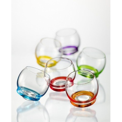 CRAZY barevných sklenic Crystalex 6 x 390 ml