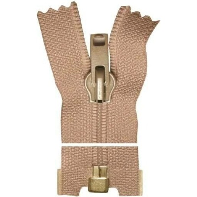 Spirálový zip, dělitelný - 65cm - starorůžový - Koh-i-noor - BALENÍ 10 ks
