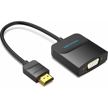 Vention Адаптер Vention 42154, от HDMI(м) към VGA(ж), 0.15m, черен, позлатени конектори (42154)