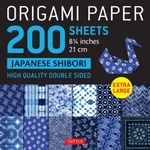 Tuttle Publishing Origami Paper 200 sheets Japanese Shibori 8 1/4" (21 cm) | Tuttle Publishing