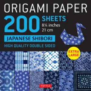 Tuttle Publishing Origami Paper 200 sheets Japanese Shibori 8 1/4" (21 cm) | Tuttle Publishing