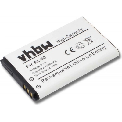 VHBW Батерия за Wiko Riff / Lubi / Lubi2, 1200 mAh (800105745)