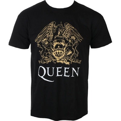 ROCK OFF Мъжка тениска Queen - Crest - Black - ROCK OFF - QUTS22MB