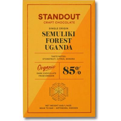 Standout Chocolate 85% hořká čokoláda Semuliki Forest Uganda Bio 50 g