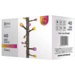 EMOS - ZY2020T - Коледна светлина, 4m, 40 LED крушки "Cherry", Yellow/Pink, IP20 (ZY2020T)