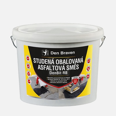 Den Braven Den Braven - Studená obalovaná asfaltová zmes DenBit RB, vedro, 25 kg, čierny