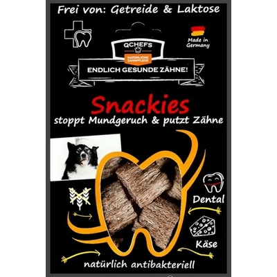 Q Chefs Pamlsky na čištění zubů pro psy Vital Snackies sáček 65 g