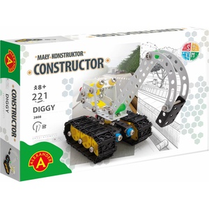 Alexander Toys Метален конструктор Alexander, 221 части - Багер (AL2808) - bright-toys