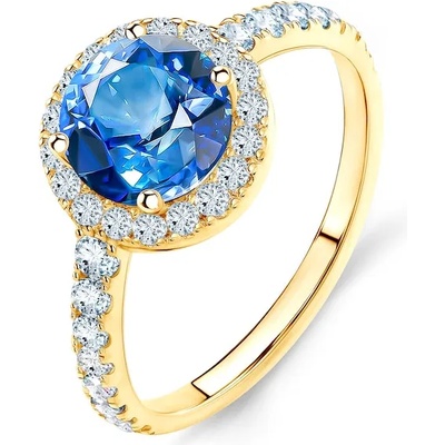 SAVICKI Годежен пръстен This is Love: злато, син сапфир