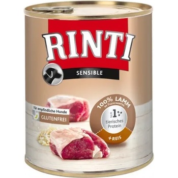 Image 1 of RINTI Sensible Adult - консерва за кучета с агне и ориз - 800 гр - Германия