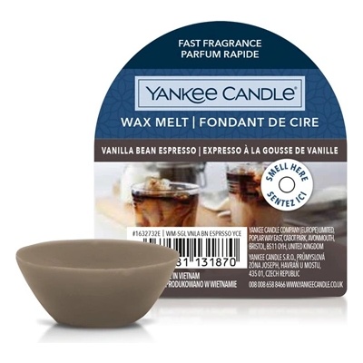 Yankee Candle Vanilla Bean Espresso ароматизиран восък 22 гр