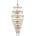 Endon Lighting 112793 - Пендел MARIETTA GRAND 21xE14/6W/230V месинг/прозрачен (EN0210)