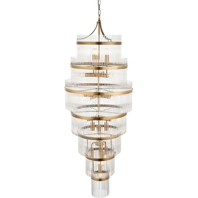 Endon Lighting 112793 - Пендел MARIETTA GRAND 21xE14/6W/230V месинг/прозрачен (EN0210)