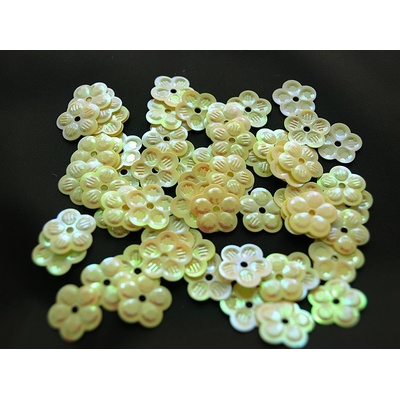 Flitre kvietky 12mm žlté CT