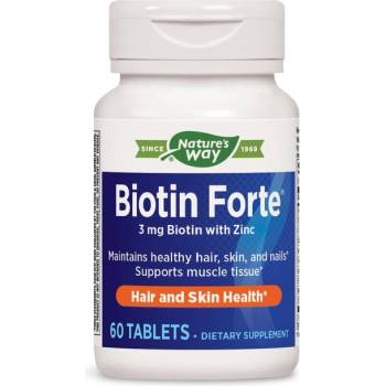 Nature's Way Биотин Форте® + Цинк 60 таблетки | Nature’s Way (214008)