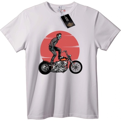 NOONEBRAND Тениска Зомби Байкар - 7XL, Black