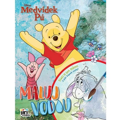 Jiri Models Maľuj vodou A4 Medvedík Pú